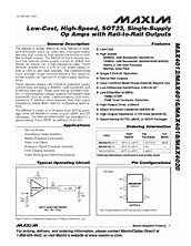 DataSheet MAX4016 pdf